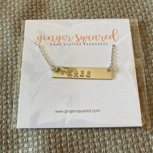 New boutique embossed necklace